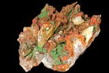 Malachite on Limonite Encrusted Quartz - Morocco #132580-2